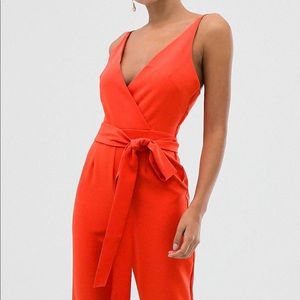 ASOS design wrap front jumpsuit NWT